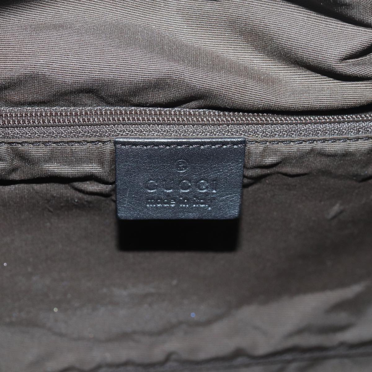 GUCCI GG Canvas Hand Bag Black 76554 83713