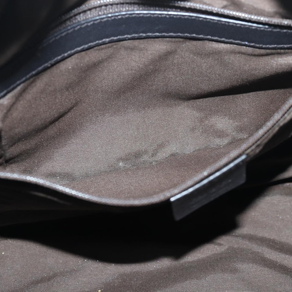 GUCCI GG Canvas Hand Bag Black 76554 83713