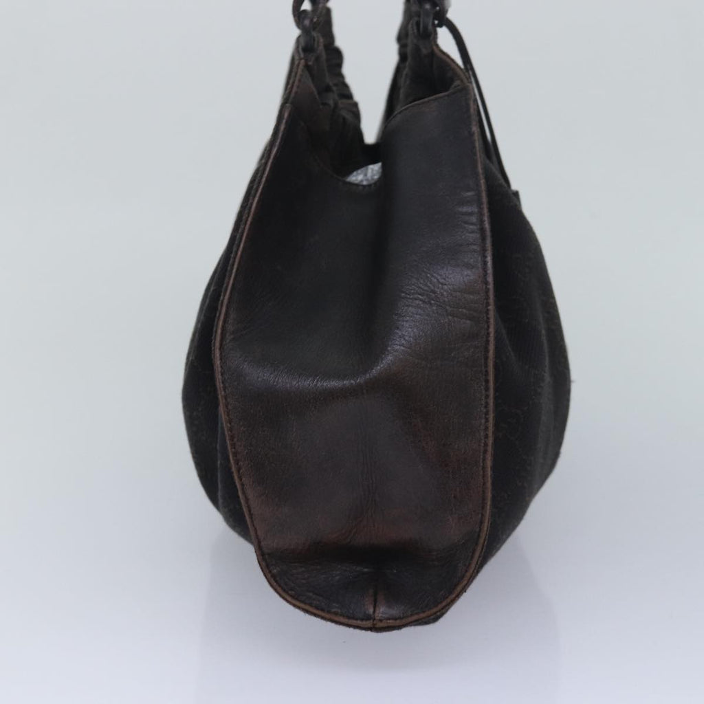 GUCCI GG Canvas Hand Bag Black 76554 83713