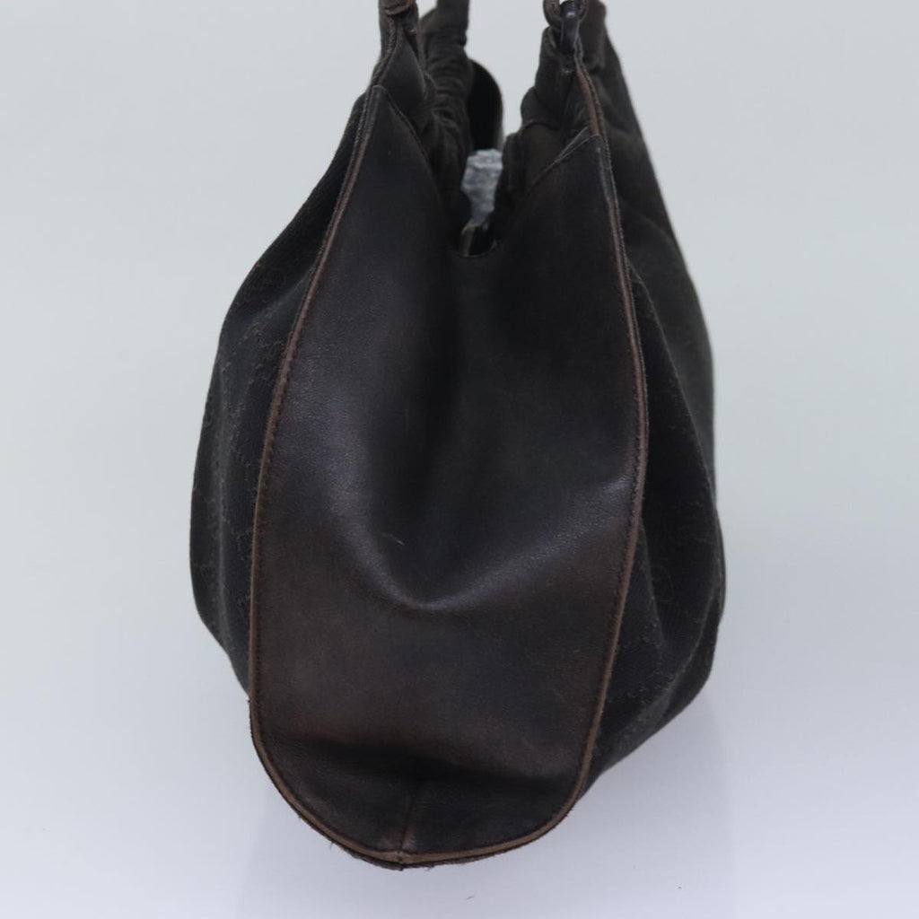 GUCCI GG Canvas Hand Bag Black 76554 83713
