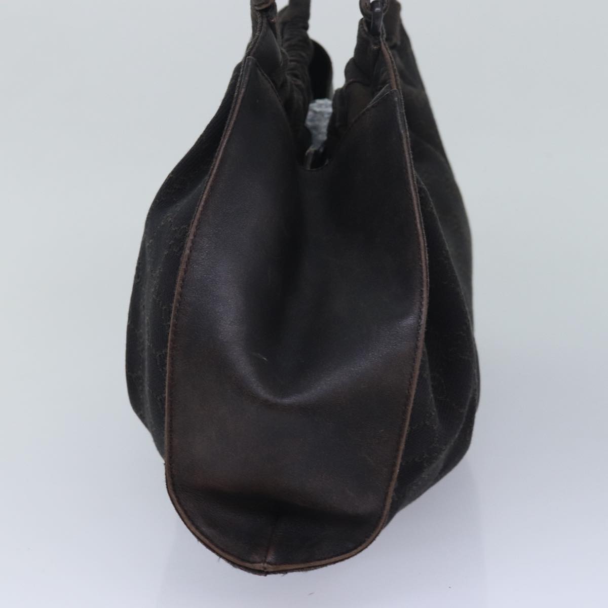 GUCCI GG Canvas Hand Bag Black 76554 83713
