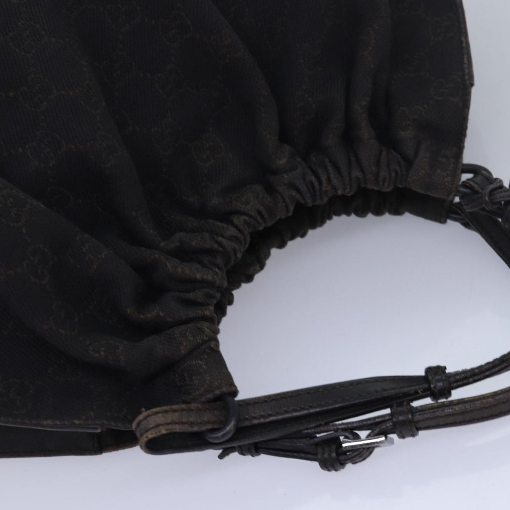 GUCCI GG Canvas Hand Bag Black 76554 83713