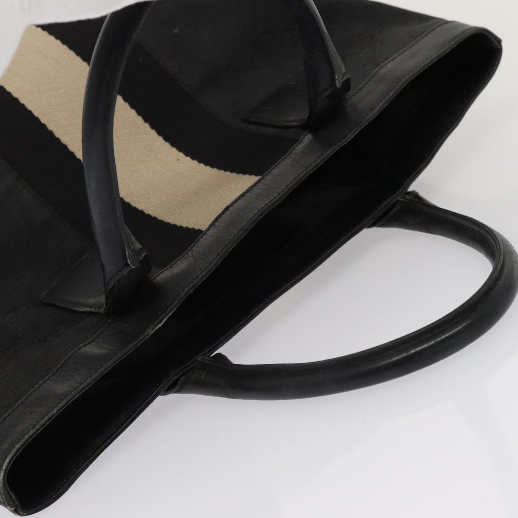 GUCCI GG Canvas Tote Bag Black White 002 1093 83718