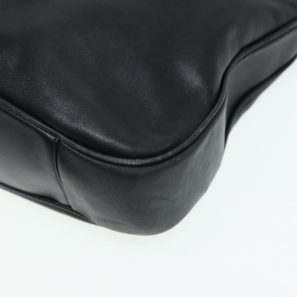 GUCCI Bamboo Hand Bag Leather Black 001 1577 200047 83720