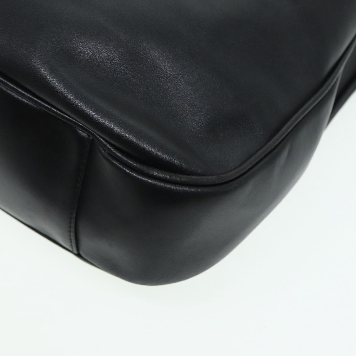 GUCCI Bamboo Hand Bag Leather Black 001 1577 200047 83720