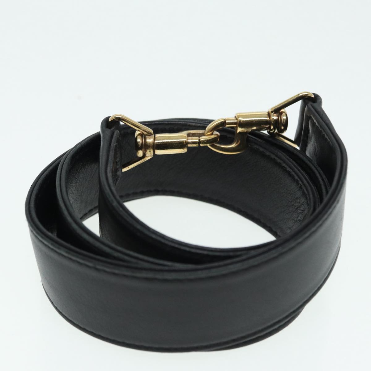 GUCCI Bamboo Hand Bag Leather Black 001 1577 200047 83720