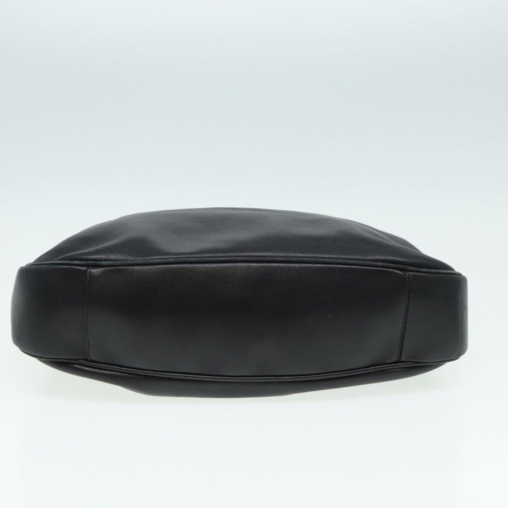 GUCCI Bamboo Hand Bag Leather Black 001 1577 200047 83720
