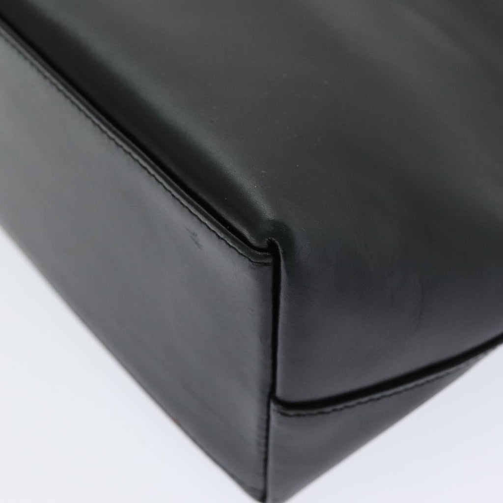 GUCCI Bamboo Hand Bag Leather Black 001 3008 000926 83723