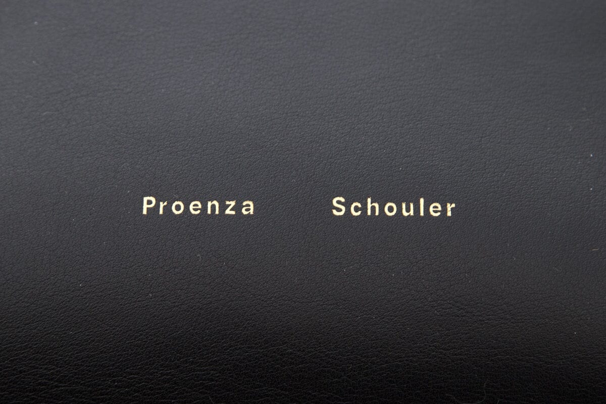 Proenza Schouler Black Leather Pipe Handbag