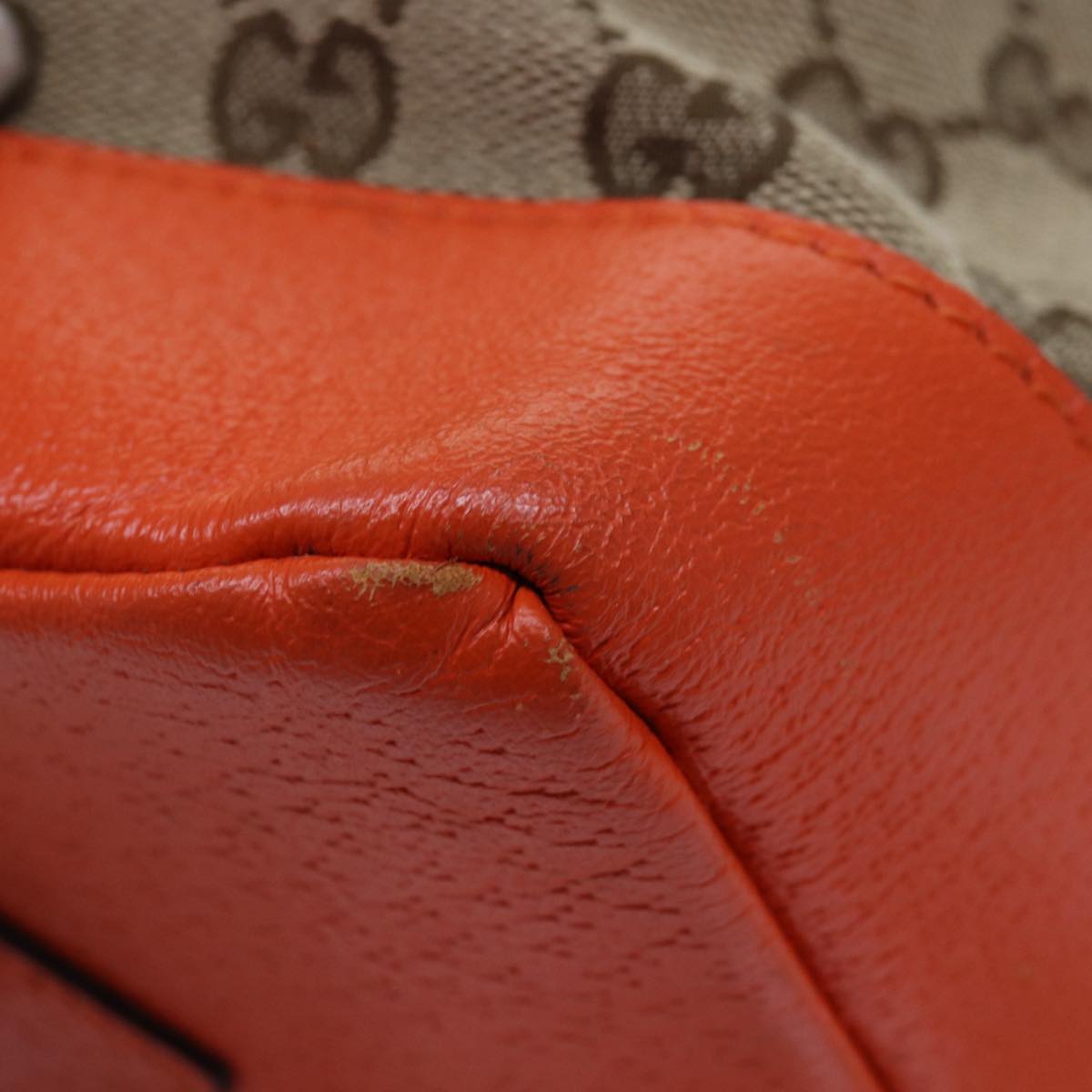 GUCCI THE NORTH FACE GG Backpack Beige Orange 650288 GY5TN 8893 83811