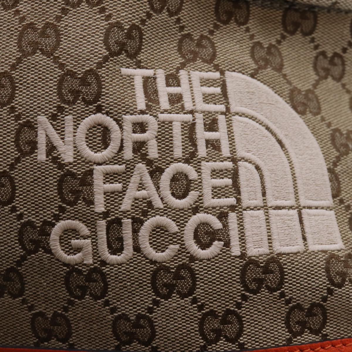GUCCI THE NORTH FACE GG Backpack Beige Orange 650288 GY5TN 8893 83811