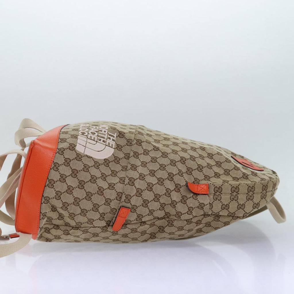 GUCCI THE NORTH FACE GG Backpack Beige Orange 650288 GY5TN 8893 83811