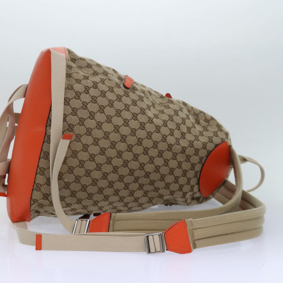 GUCCI THE NORTH FACE GG Backpack Beige Orange 650288 GY5TN 8893 83811