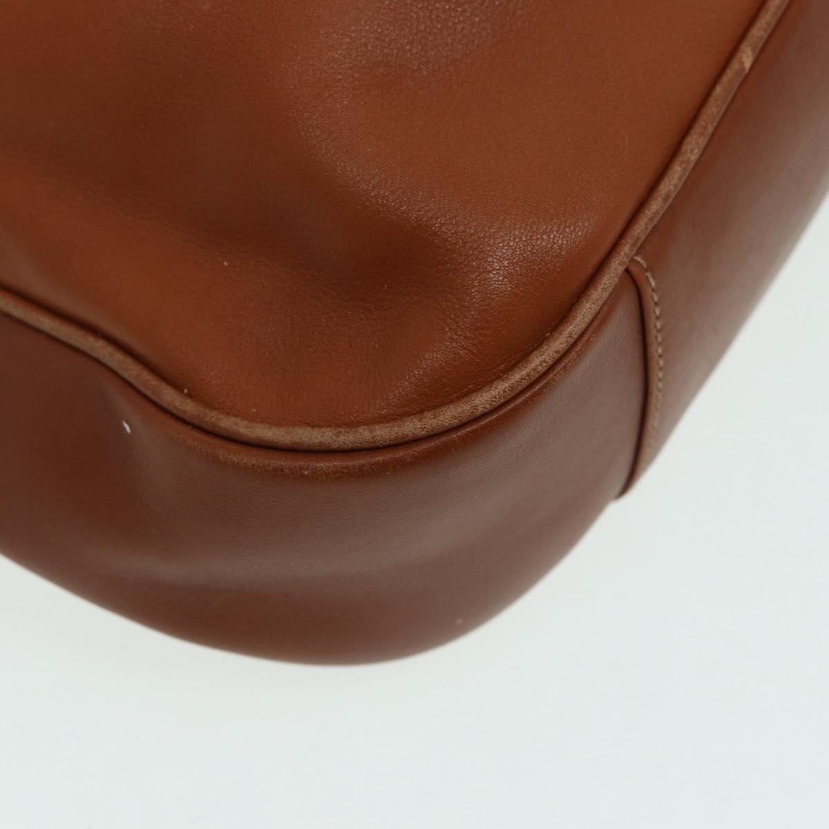 GUCCI Bamboo Shoulder Bag Leather 2way Brown 001 3754 1577 83812