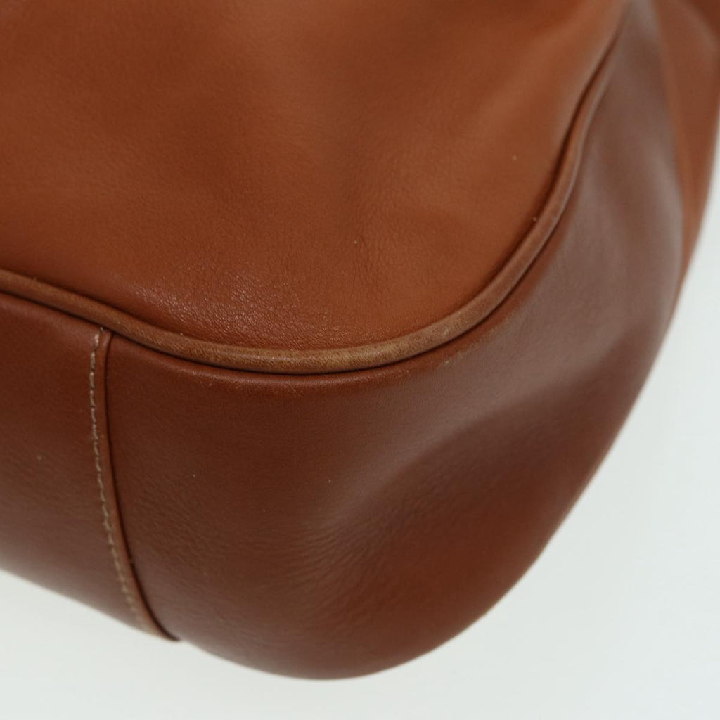 GUCCI Bamboo Shoulder Bag Leather 2way Brown 001 3754 1577 83812