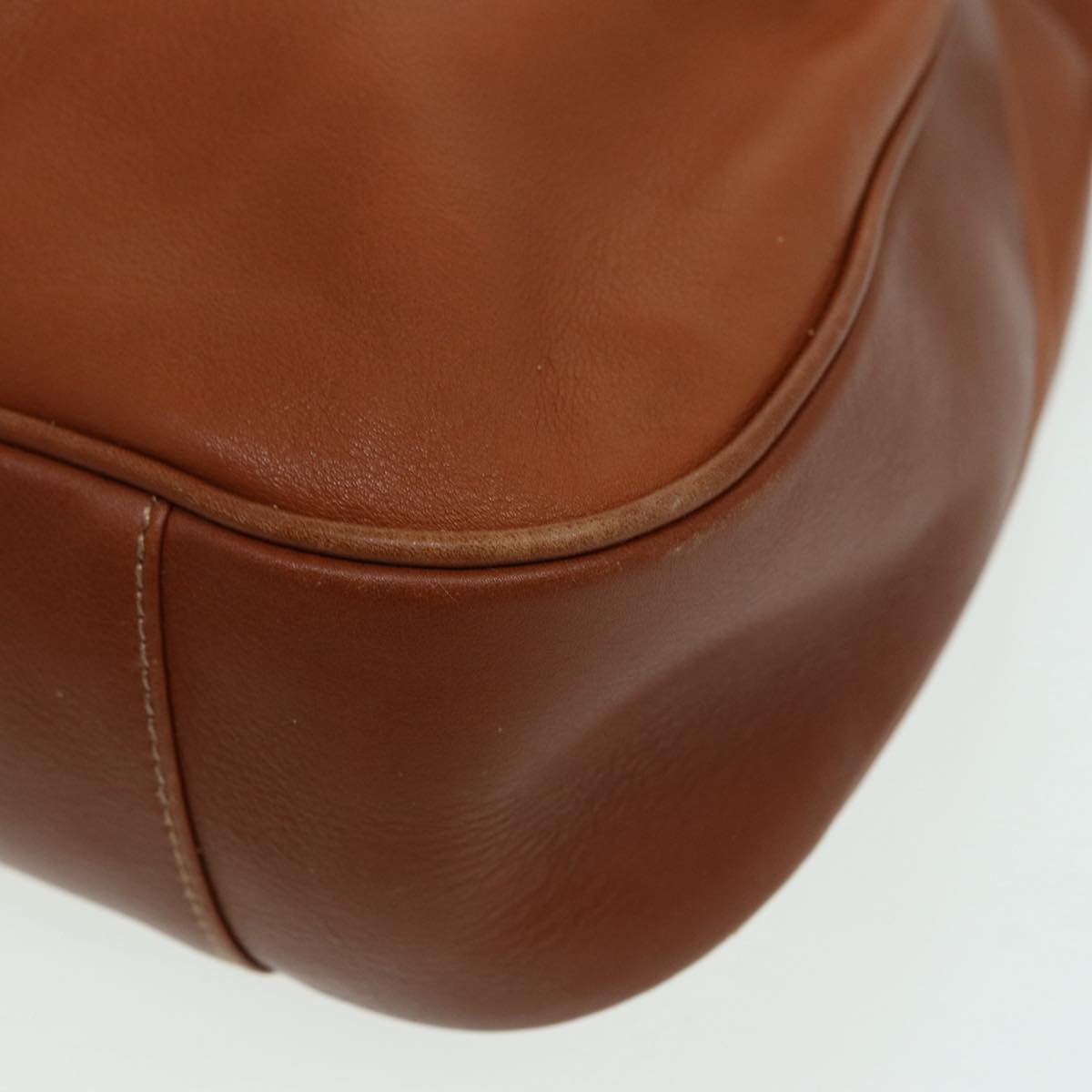 GUCCI Bamboo Shoulder Bag Leather 2way Brown 001 3754 1577 83812