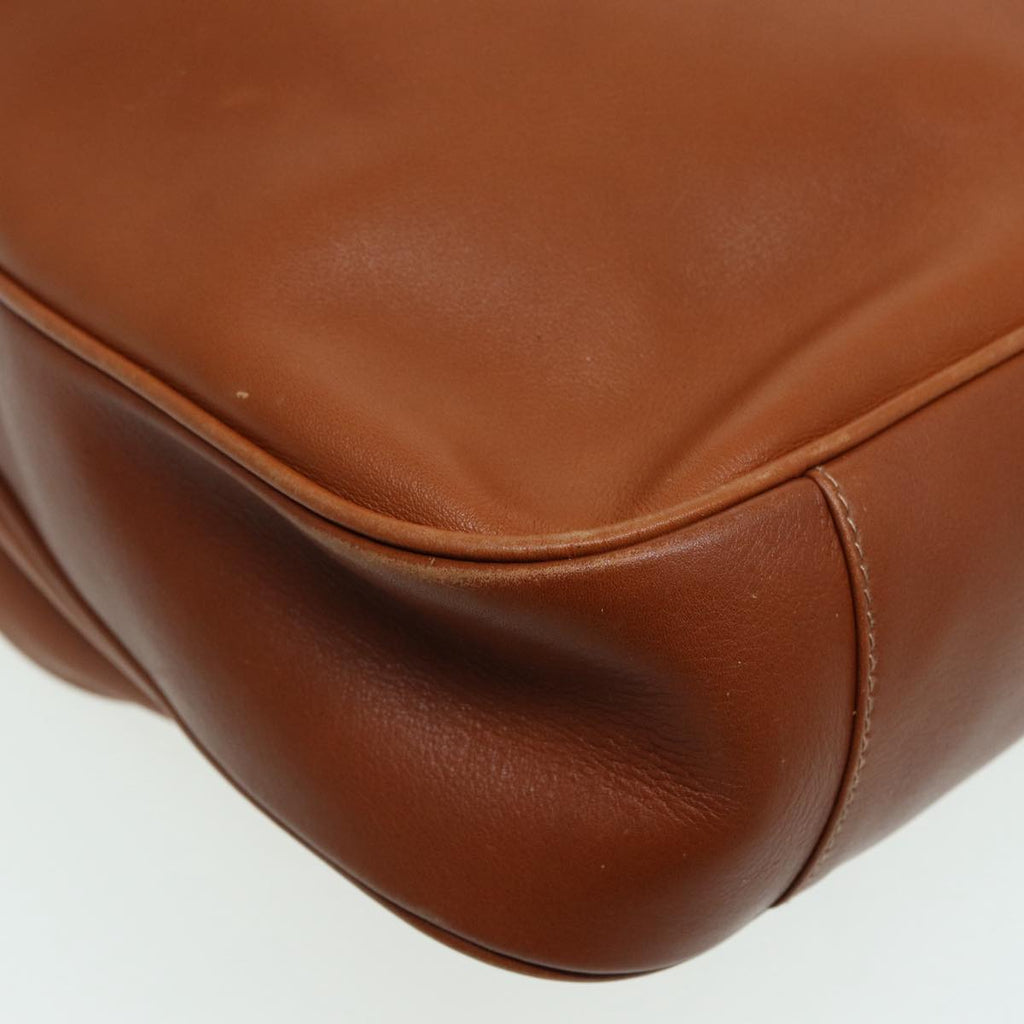 GUCCI Bamboo Shoulder Bag Leather 2way Brown 001 3754 1577 83812