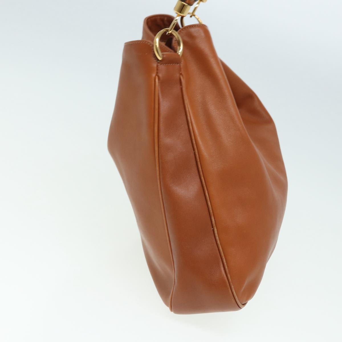 GUCCI Bamboo Shoulder Bag Leather 2way Brown 001 3754 1577 83812