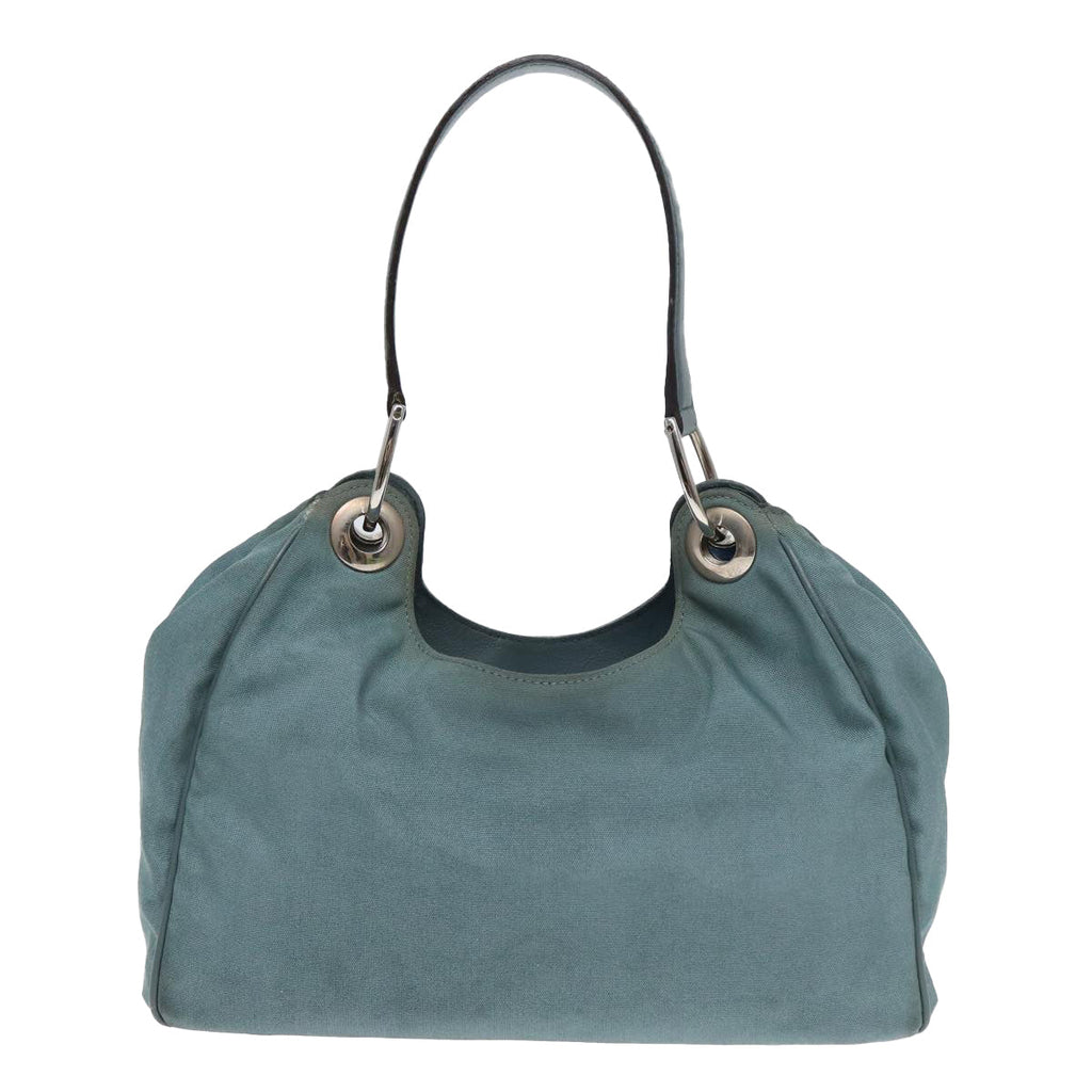 GUCCI Shoulder Bag Nylon Outlet Light Blue 244342 83813
