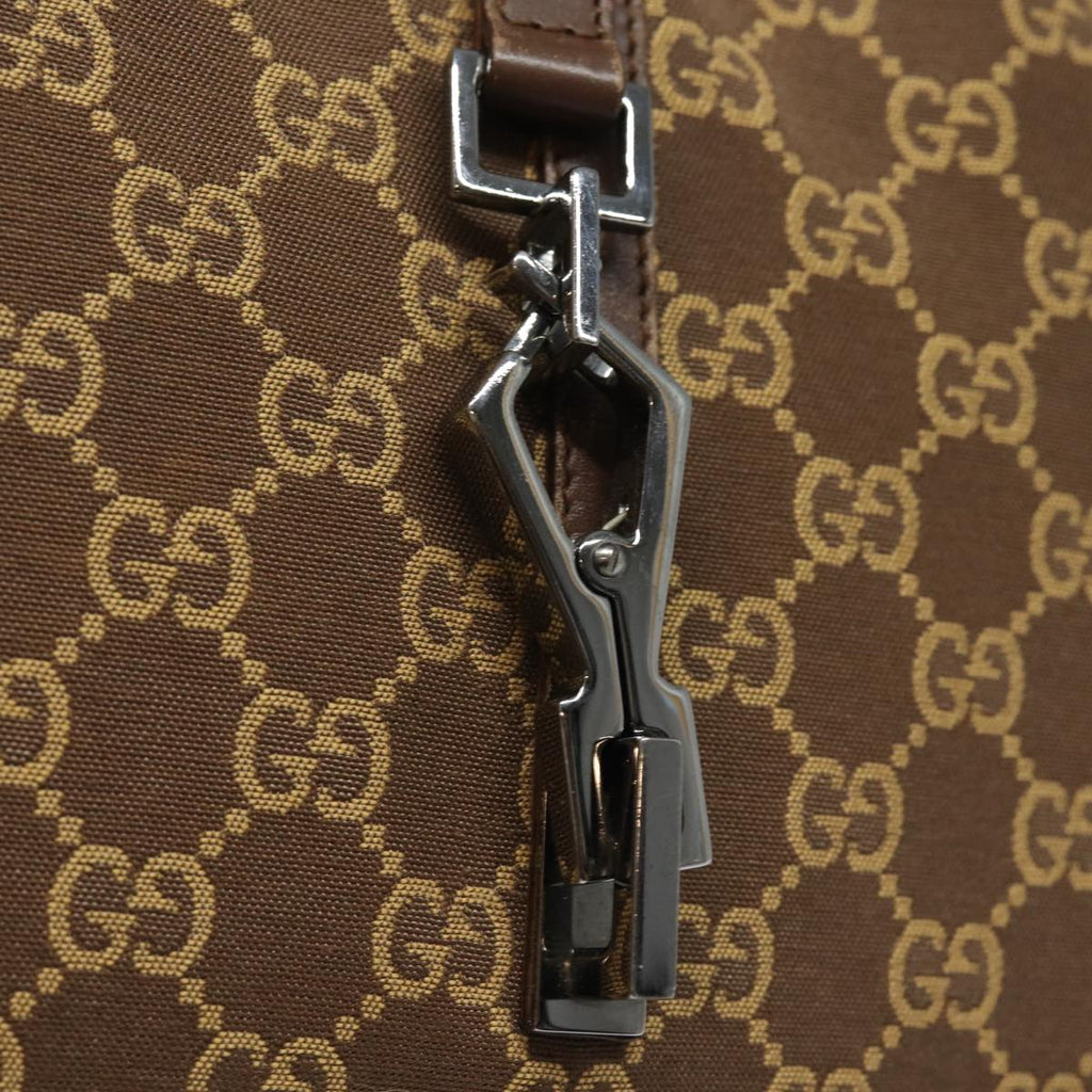 GUCCI GG Canvas Jackie Shoulder Bag Brown 83815