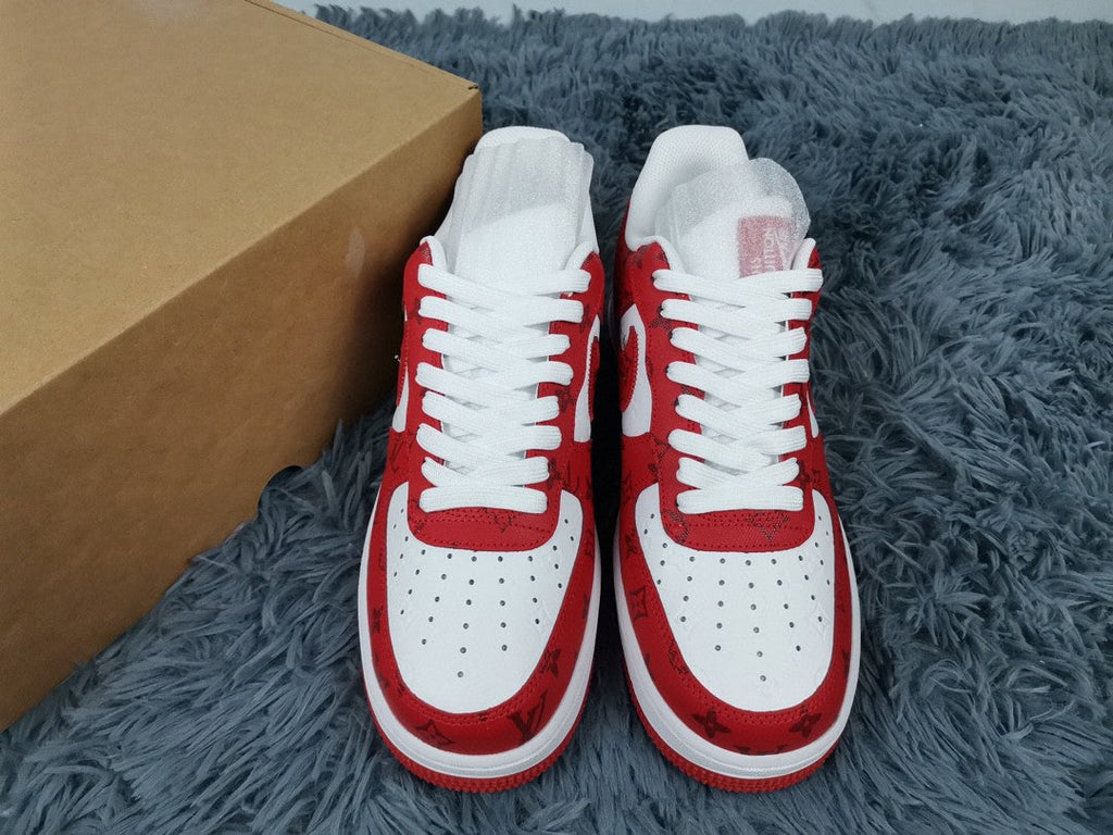 Ã‚Â GLAMI ForGLAMI 1 Low x Louis Vuitton Virgil Abloh ‘White Red’ For Men LD 0242