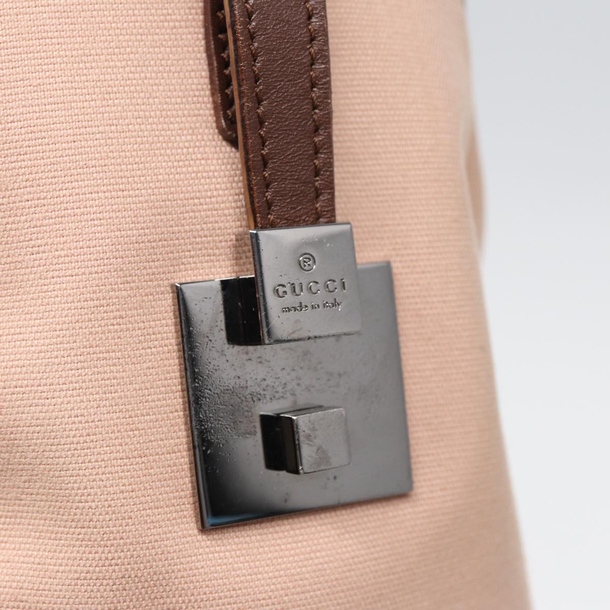 GUCCI Hand Bag Canvas Pink Brown 000 0851 001553 83923