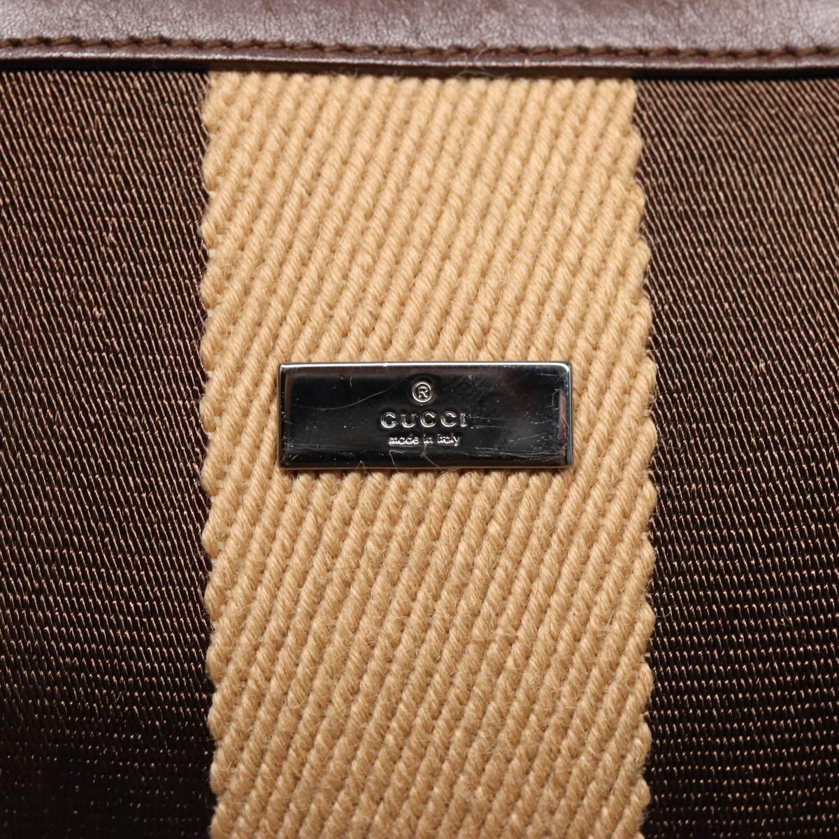 GUCCI Hand Bag Canvas Pink Brown 000 0851 001553 83923