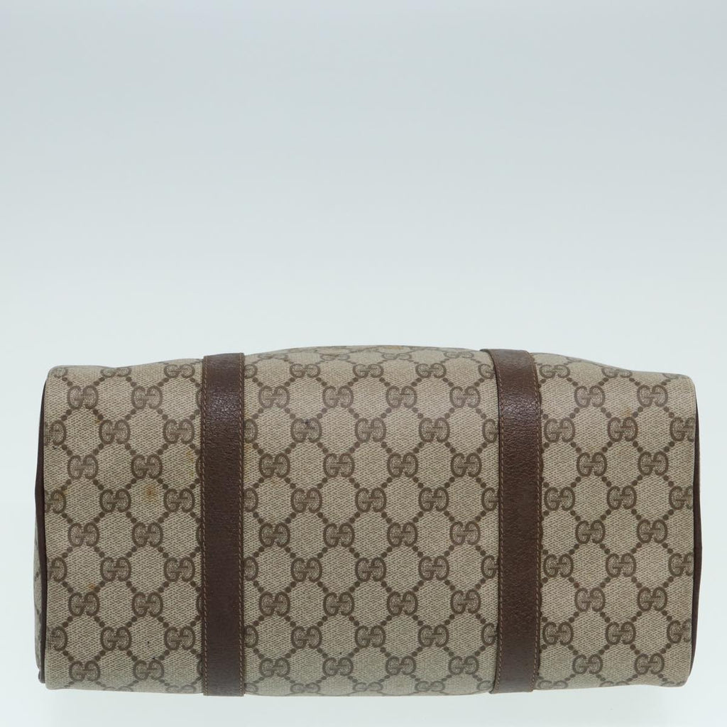 GUCCI GG Supreme Web Sherry Line Boston Bag Beige Red Green 83924