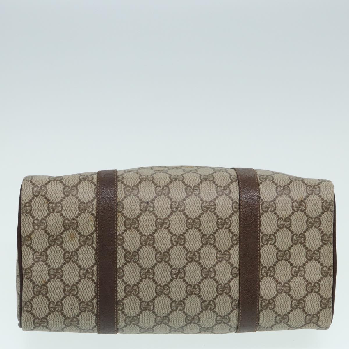 GUCCI GG Supreme Web Sherry Line Boston Bag Beige Red Green 83924