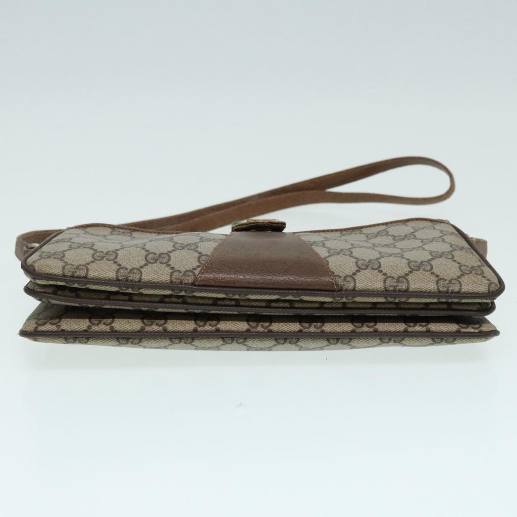 GUCCI GG Supreme Web Sherry Line Shoulder Bag PVC Beige 904 02 029 83927