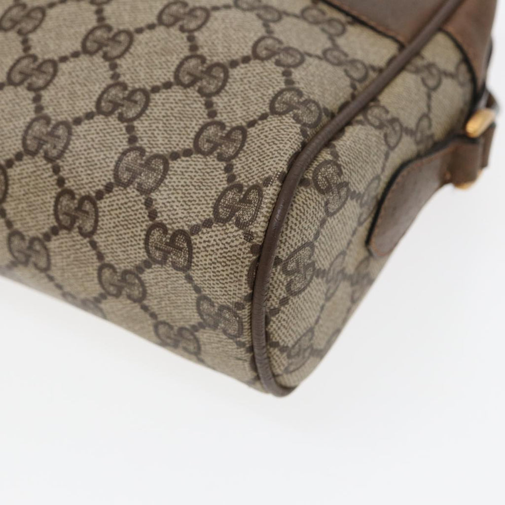GUCCI GG Supreme Web Sherry Line Shoulder Bag PVC Beige 68 02 005 83928