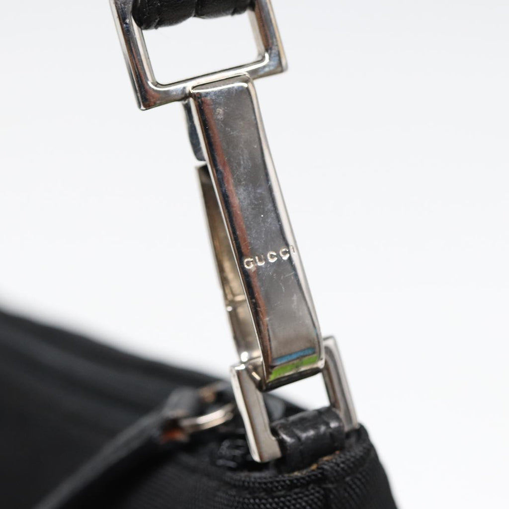 GUCCI Shoulder Bag Nylon Black 83938