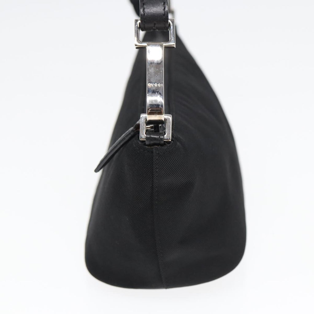 GUCCI Shoulder Bag Nylon Black 83938