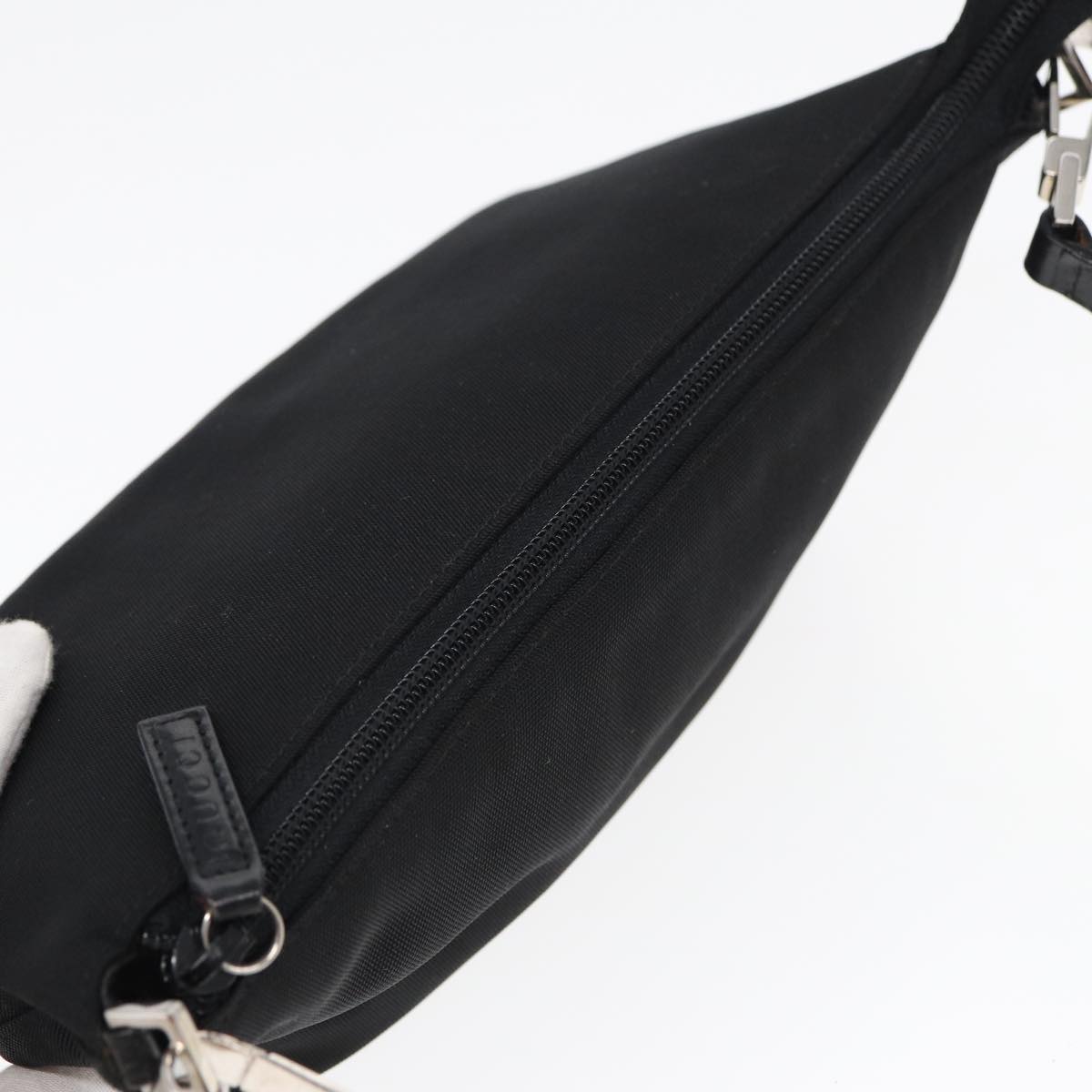 GUCCI Shoulder Bag Nylon Black 83938