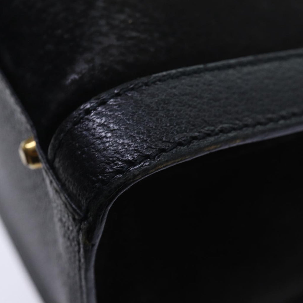 GUCCI Bamboo Hand Bag Suede Black 002 1095 026 83941