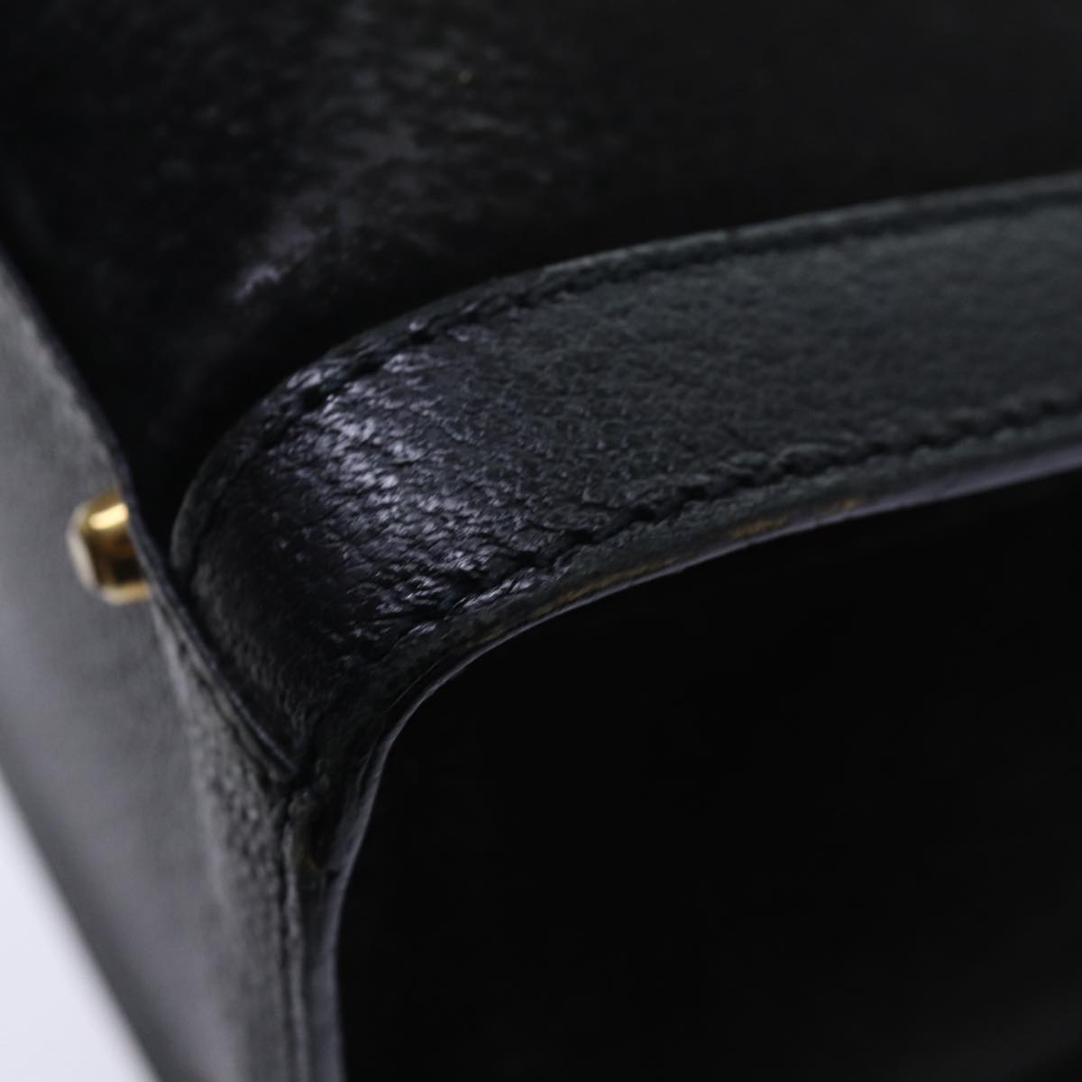 GUCCI Bamboo Hand Bag Suede Black 002 1095 026 83941