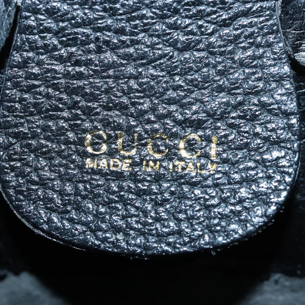GUCCI Bamboo Hand Bag Suede Black 002 1095 026 83941