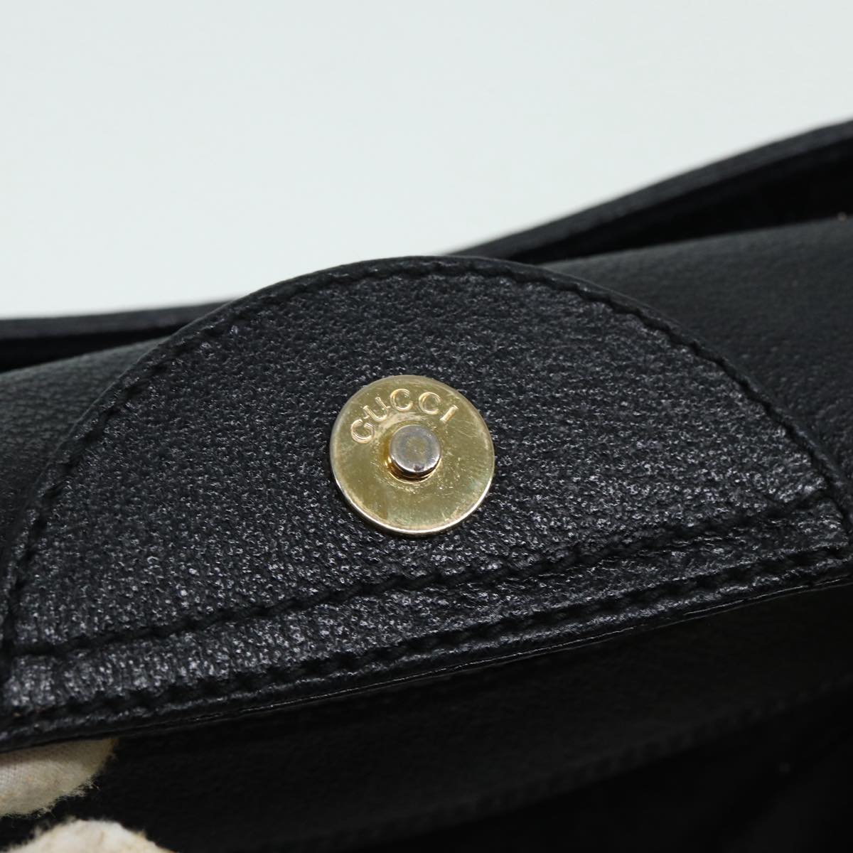 GUCCI Bamboo Hand Bag Suede Leather Black 002 1186 0260 83942