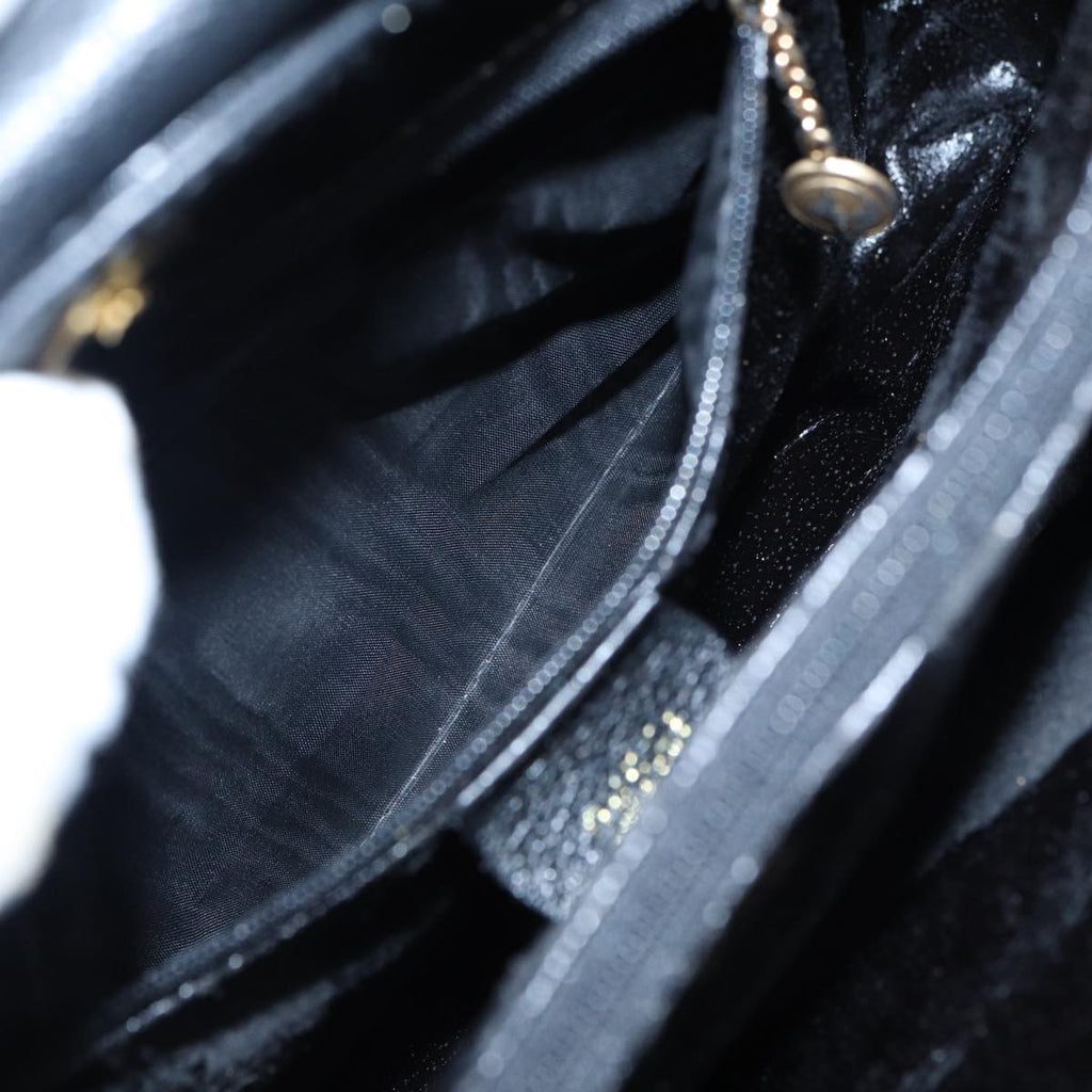 GUCCI Bamboo Hand Bag Suede Leather Black 002 1186 0260 83942