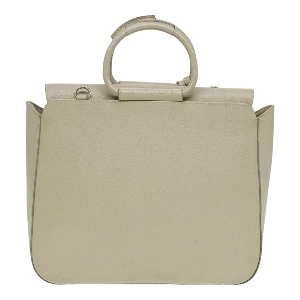 GUCCI Hand Bag Leather White 000 2058 0307 5 83960