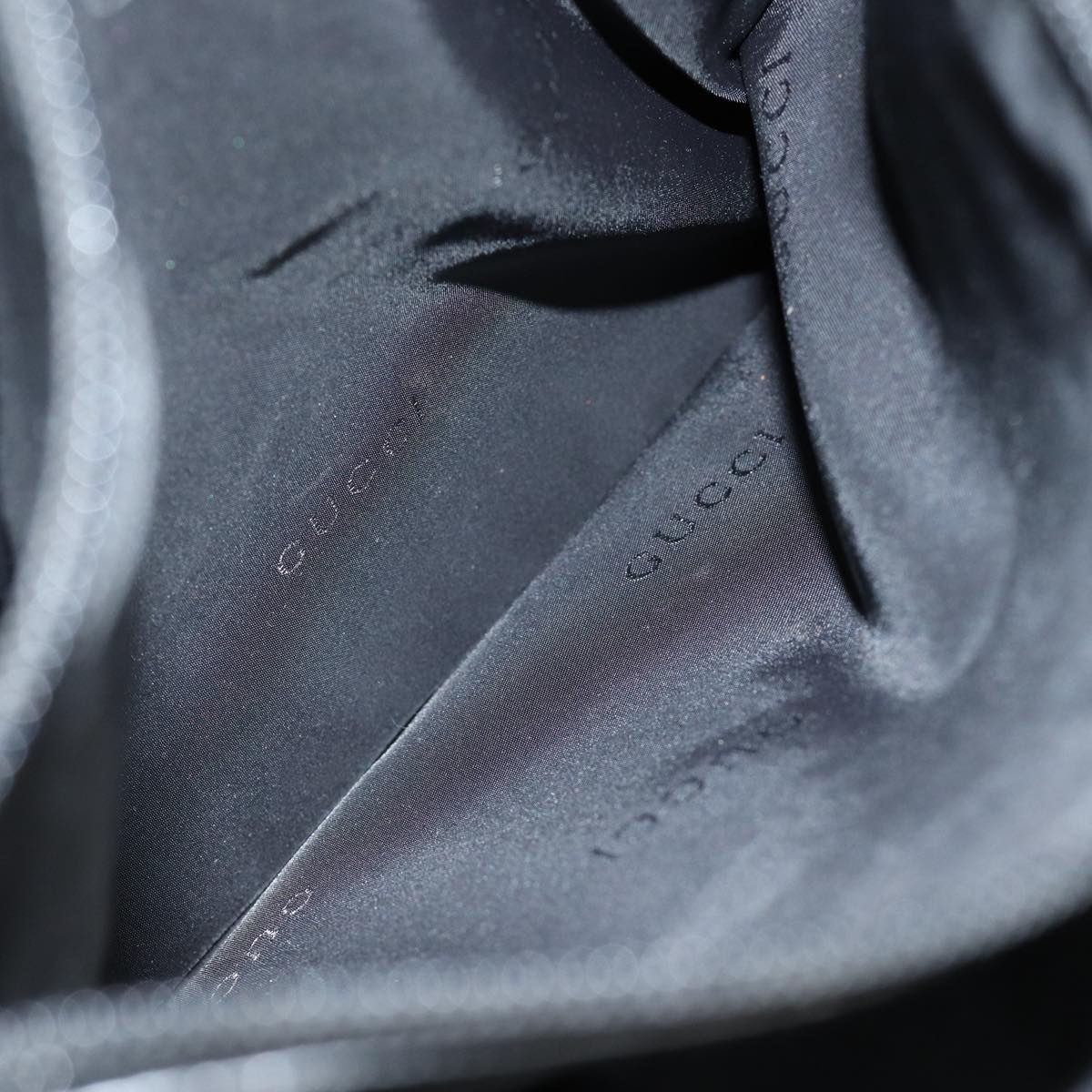 GUCCI Tote Bag Nylon Black 002 1028 83961