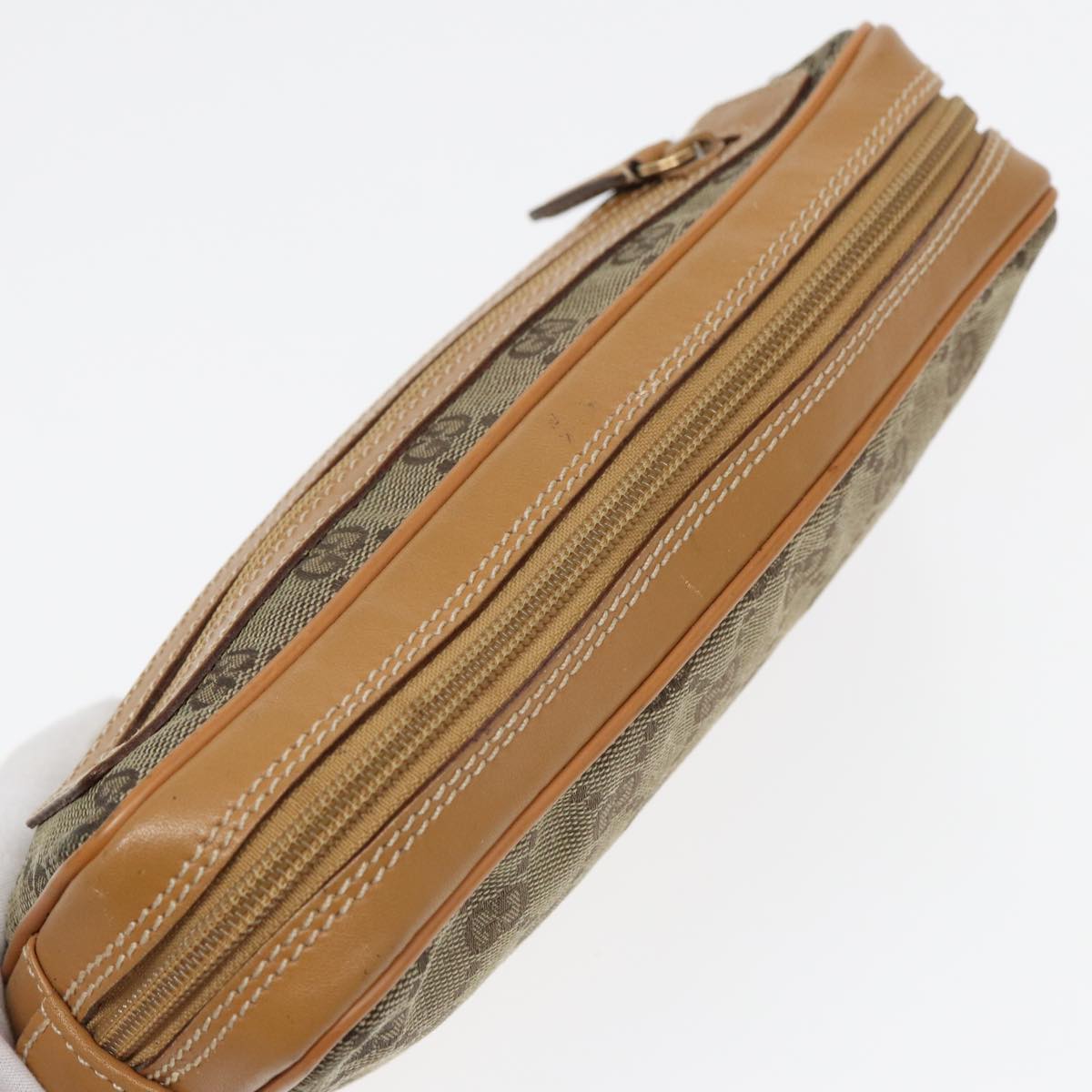 GUCCI GG Canvas Clutch Bag Beige 018 3754 3642 83962