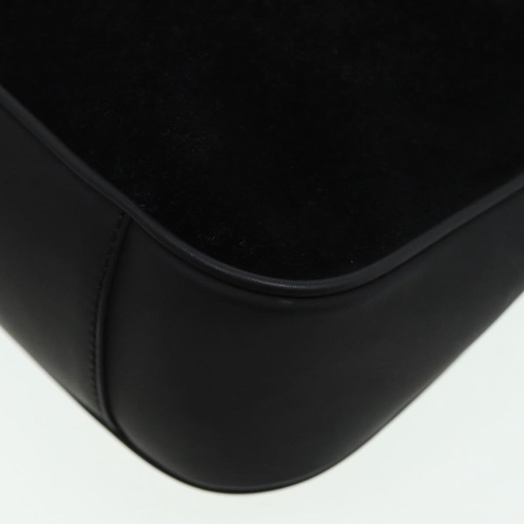 GUCCI Bamboo Hand Bag Suede Black 001 3754 1638 83964