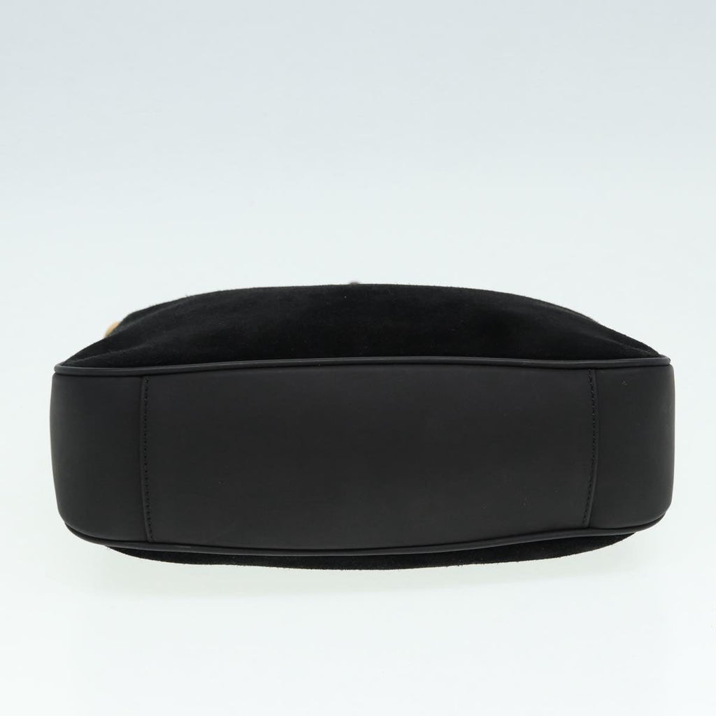 GUCCI Bamboo Hand Bag Suede Black 001 3754 1638 83964