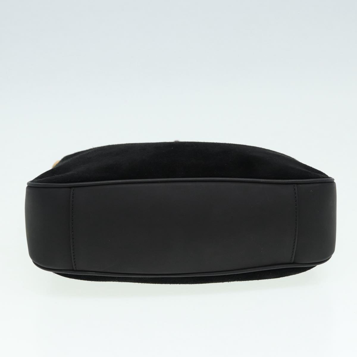 GUCCI Bamboo Hand Bag Suede Black 001 3754 1638 83964