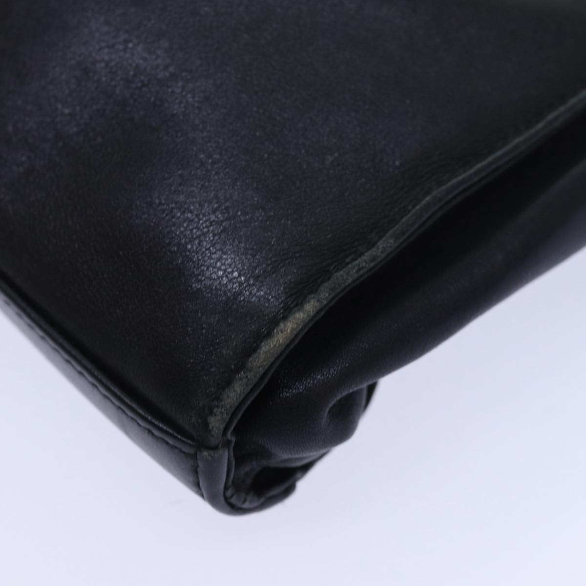 GUCCI Bamboo Shoulder Bag Leather 2way Black 001 2855 1875 0 83966