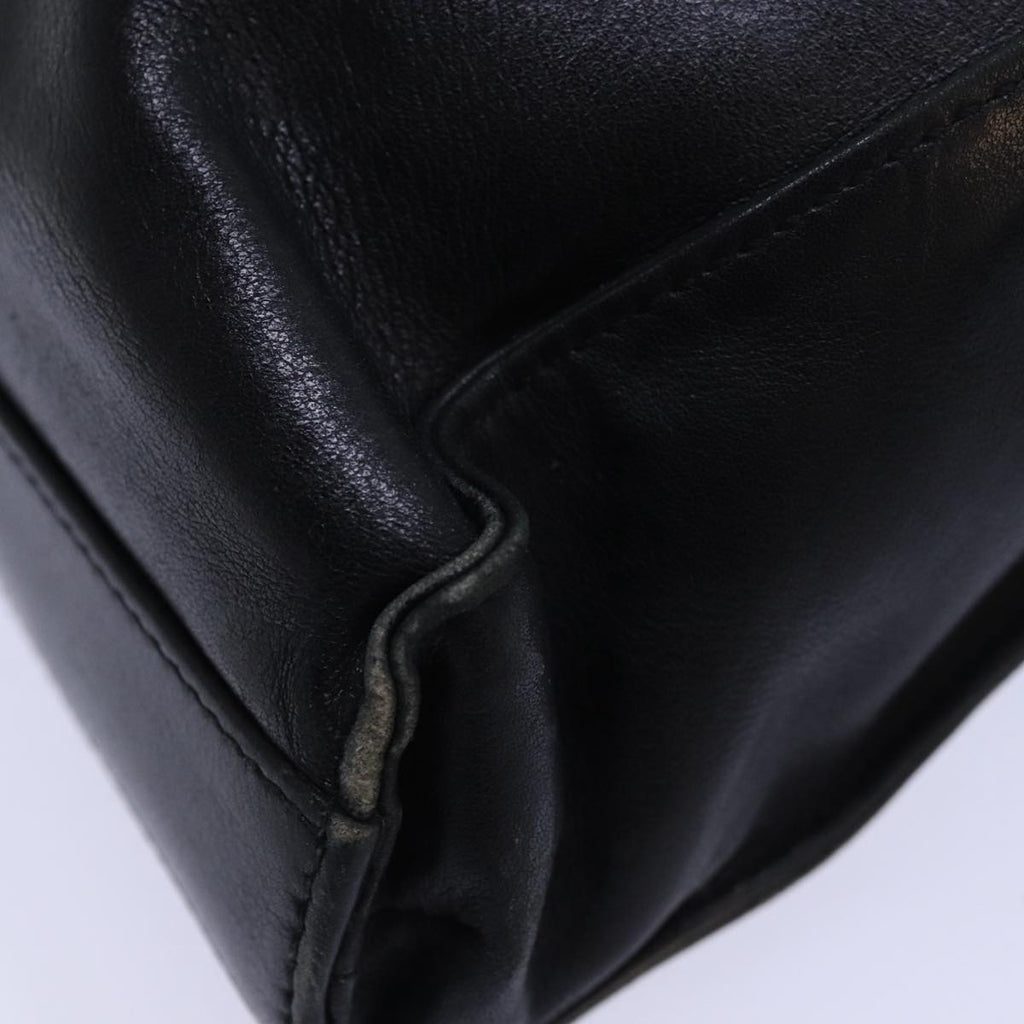 GUCCI Bamboo Shoulder Bag Leather 2way Black 001 2855 1875 0 83966