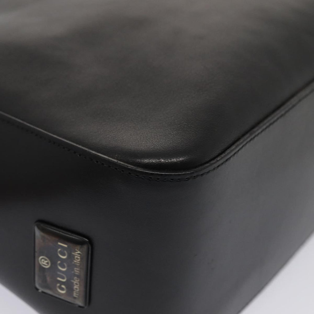 GUCCI Shoulder Bag Leather Black Silver 001 3766 3444 83972
