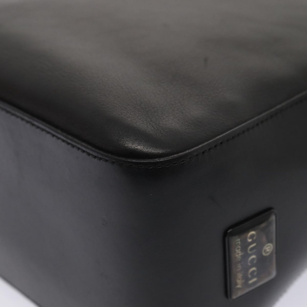 GUCCI Shoulder Bag Leather Black Silver 001 3766 3444 83972