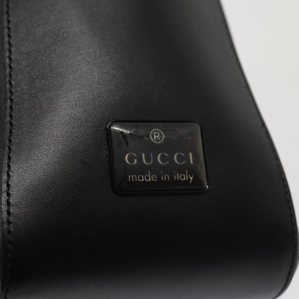 GUCCI Shoulder Bag Leather Black Silver 001 3766 3444 83972